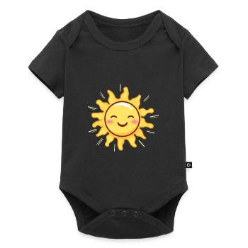 SONNE SONNENSCHEIN SONNENBLUME - Baby Premium Kurzarmbody - Schwarz - Vorne