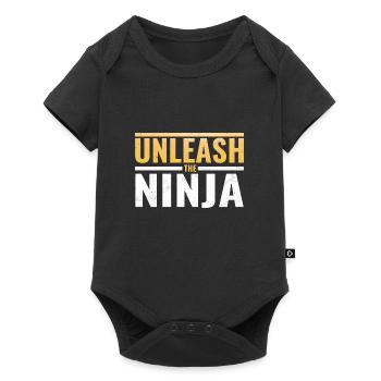 Ninja Warrior - Libérez le Ninja - Body à manches courtes Premium Bébé - noir - Devant