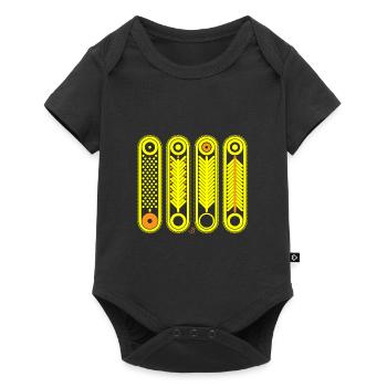 Jahreszeiten - Baby Premium Kurzarmbody - Schwarz - Vorne