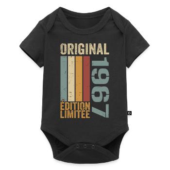1967 | Édition Limitée cadeau d'anniversaire 1967 - Body à manches courtes Premium Bébé - noir - Devant