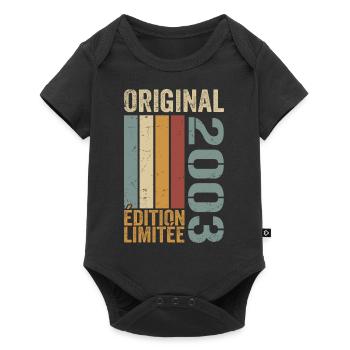 2003 | Édition Limitée cadeau d'anniversaire 2003 - Body à manches courtes Premium Bébé - noir - Devant