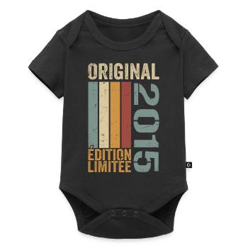 2015 | Édition Limitée cadeau d'anniversaire 2015 - Body à manches courtes Premium Bébé - noir - Devant