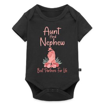 Aunt & Nephew Best Partners For Life - Body à manches courtes Premium Bébé - noir - Devant