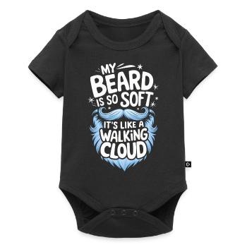 Bart Schnurrbart Bärtige Männer - Baby Premium Kurzarmbody - Schwarz - Vorne