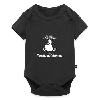 Psychomotricienne cadeau humour - Body à manches courtes Premium Bébé - noir - Devant
