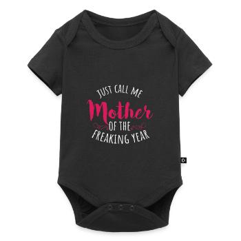 Mother of the damn year Mother's Day gift - Baby Premium short-sleeve bodysuit - black - Front
