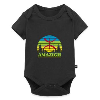 amazigh - Body à manches courtes Premium Bébé - noir - Devant