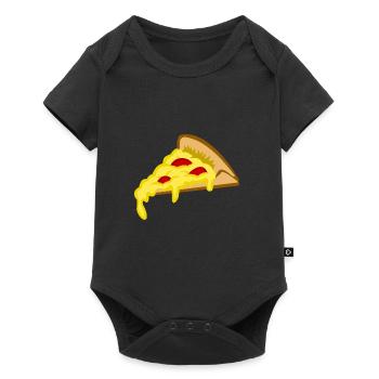 pizza pizzeria food food restaurant62 - Baby Premium short-sleeve bodysuit - black - Front