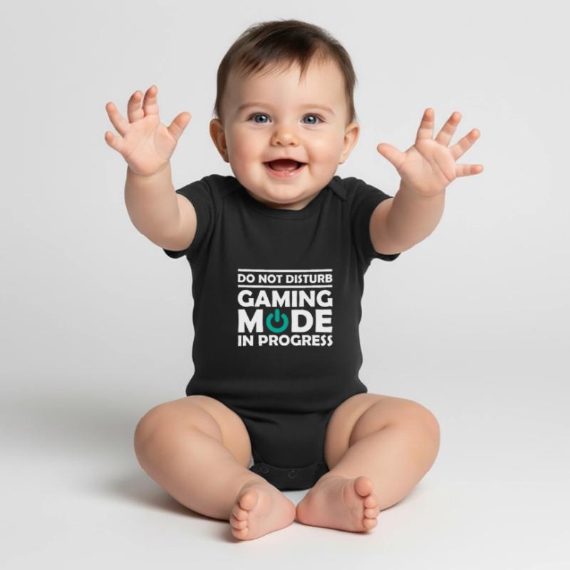 Mode de jeu Dans Le Progrès Body à manches courtes Premium Bébé