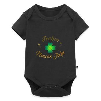 Frohes Neues frohes neues Jahr Neujahr - Baby Premium Kurzarmbody - Schwarz - Vorne