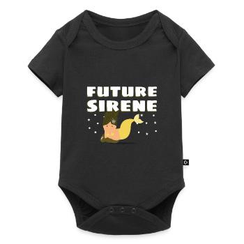 Future Sirène - Body à manches courtes Premium Bébé - noir - Devant