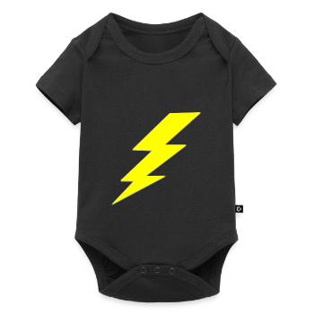 Blitz - Baby Premium Kurzarmbody - Schwarz - Vorne