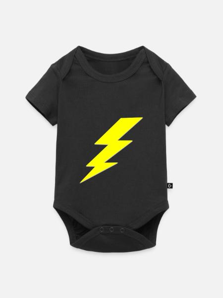 Blitz - Baby Premium Kurzarmbody - Schwarz