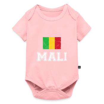 Drapeau Mali Bamako Afrique cadeau - Body à manches courtes Premium Bébé - rose - Devant