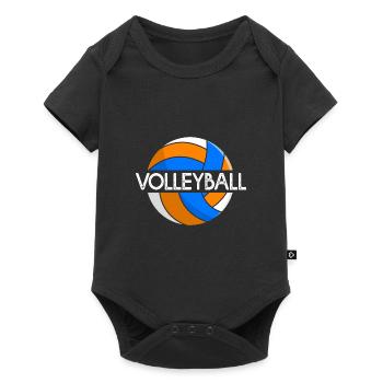 volleyball volleyball gift team volleyball - Baby Premium short-sleeve bodysuit - black - Front