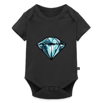 Symbole du diamant - Body à manches courtes Premium Bébé - noir - Devant