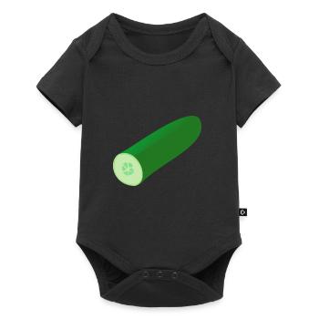 cucumber cucumbers veggie vegetable - Baby Premium short-sleeve bodysuit - black - Front