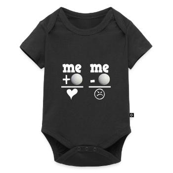 Golfball Mathematik Lehrer Rechnung Geschenkidee - Baby Premium Kurzarmbody - Schwarz - Vorne