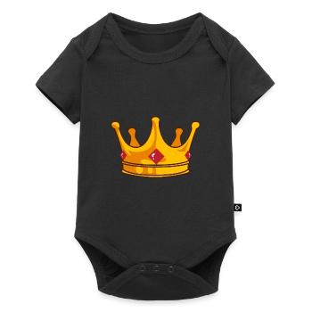 Krone - Baby Premium Kurzarmbody - Schwarz - Vorne