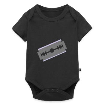Cut razor blade cut cut 2c - Baby Premium short-sleeve bodysuit - black - Front