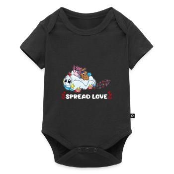 1 copie de Spread Love - Body à manches courtes Premium Bébé - noir - Devant