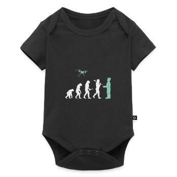 Evolution Drone T-Shirt I Modèle I cadeau - Body à manches courtes Premium Bébé - noir - Devant