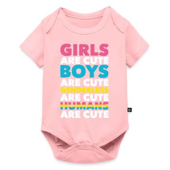 LGBT Pride Pan Cadeau Pansexuel - Body à manches courtes Premium Bébé - rose - Devant