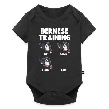 Bouvier Bernois Training Chien - Body à manches courtes Premium Bébé - noir - Devant
