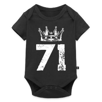 71 Couronne numérique - Body à manches courtes Premium Bébé - noir - Devant