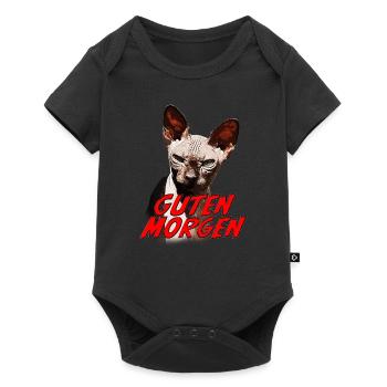 Guten Morgen Loki - Baby Premium Kurzarmbody - Schwarz - Vorne