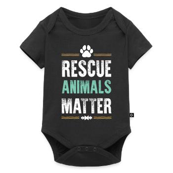 L’importance des animaux Bien-être animal - Body à manches courtes Premium Bébé - noir - Devant