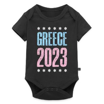 Greece 2023 - Baby Premium short-sleeve bodysuit - black - Front