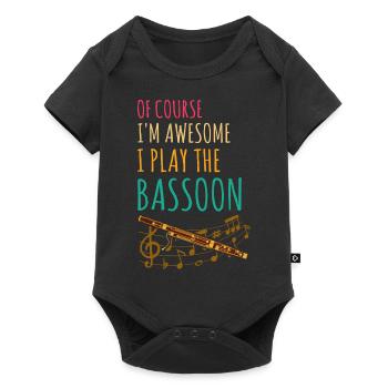 Orchestra and woodwind instrument - Baby Premium short-sleeve bodysuit - black - Front