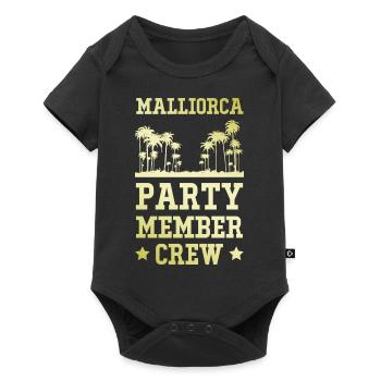 Mallorca Party Crew - Baby Premium short-sleeve bodysuit - black - Front