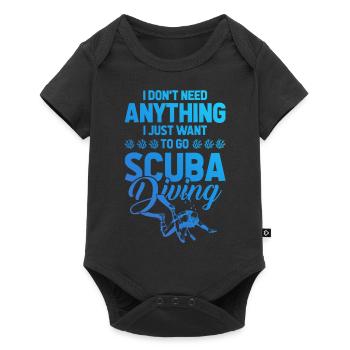Diving scuba diving - Baby Premium short-sleeve bodysuit - black - Front