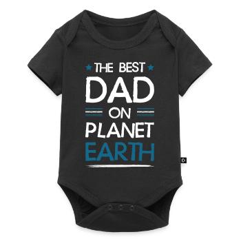 Best Daddy Saying Dad Dad - Baby Premium short-sleeve bodysuit - black - Front
