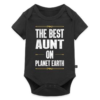 Best Aunt Saying - Baby Premium short-sleeve bodysuit - black - Front
