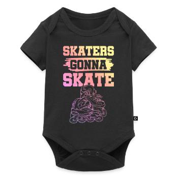 skate skating - Baby Premium short-sleeve bodysuit - black - Front