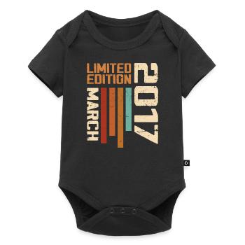 March 2017 Anniversary 2017 Retro 2017 March - Baby Premium short-sleeve bodysuit - black - Front