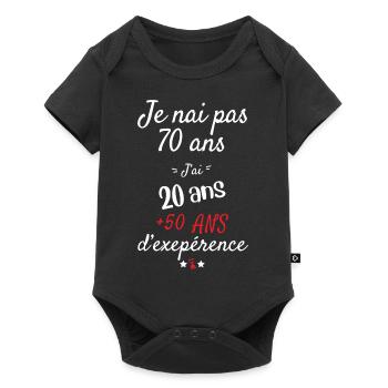 I don't have 70 years old birthday present - Baby Premium short-sleeve bodysuit - black - Front
