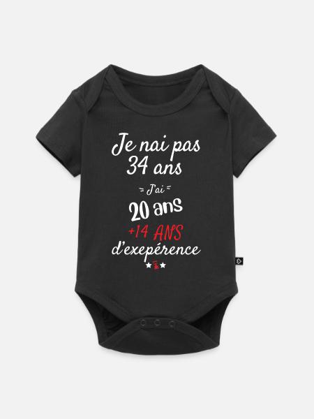 Ich habe keine 34 Geburtstagsgeschenke - Baby Premium Kurzarmbody - Schwarz