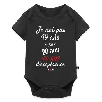 I don't have a 49 year old birthday present - Baby Premium short-sleeve bodysuit - black - Front
