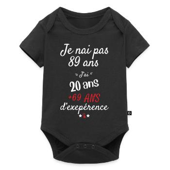 I Don't Have 89 Years Old Birthday Present - Baby Premium short-sleeve bodysuit - black - Front