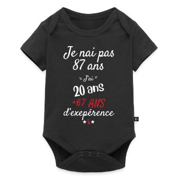 I Don't Have 87 Years Old Birthday Present - Baby Premium short-sleeve bodysuit - black - Front
