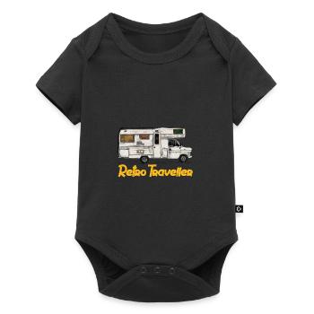 Retro Traveller - Body à manches courtes Premium Bébé - noir - Devant