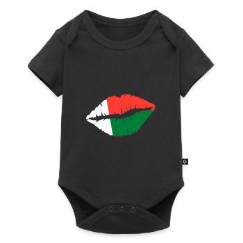 Drapeau de Madagascar, cadeau - Body à manches courtes Premium Bébé - noir - Devant