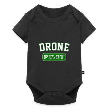 Drone Pilot - Cadeau Badge Vintage - Body à manches courtes Premium Bébé - noir - Devant