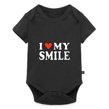 I Love my Smile - Le design pour sourire - Body à manches courtes Premium Bébé - noir - Devant