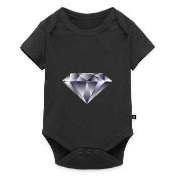 diamant - Body à manches courtes Premium Bébé - noir - Devant
