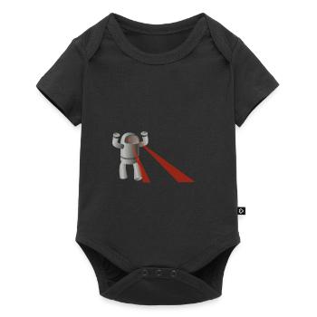 robot - Baby Premium short-sleeve bodysuit - black - Front